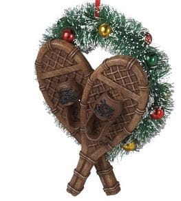 Snow Sport Wreath Ornament - Snowshoes - Shelburne Country Store