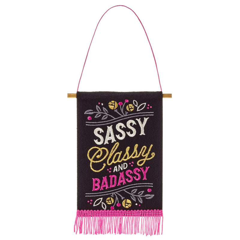 Sassy, Classy and Badassy Birthday Card With Removable Banner - Shelburne Country Store