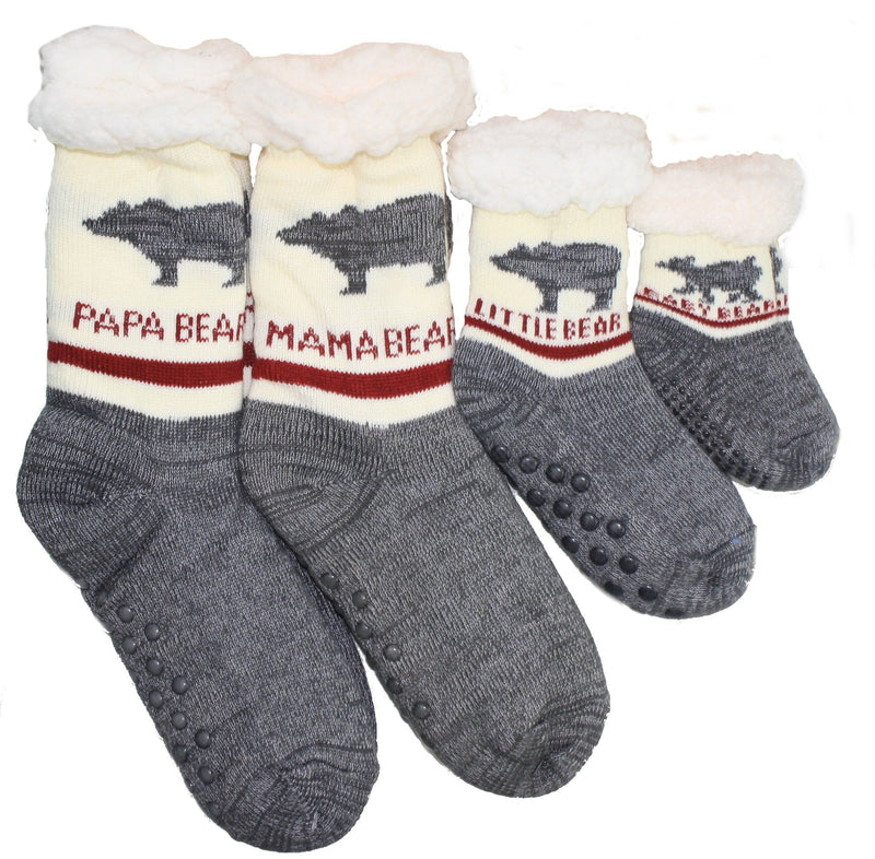 Bear Family Slipper Socks - - Shelburne Country Store