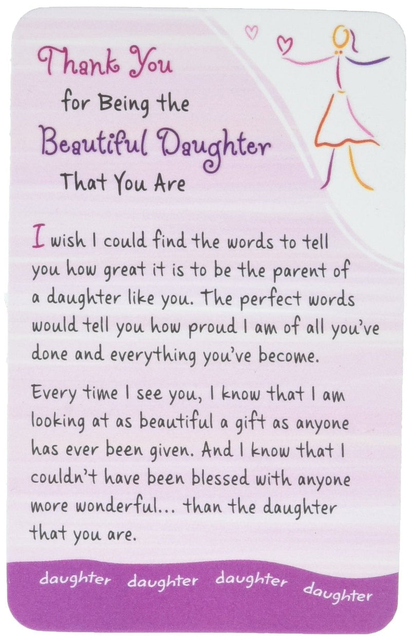 Thank You For Being The Beautiful Daughter That You Are - Wallet Card - Shelburne Country Store