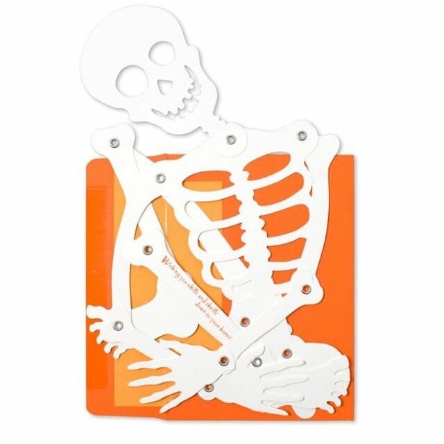 Poseable Skeleton Halloween Card - Shelburne Country Store
