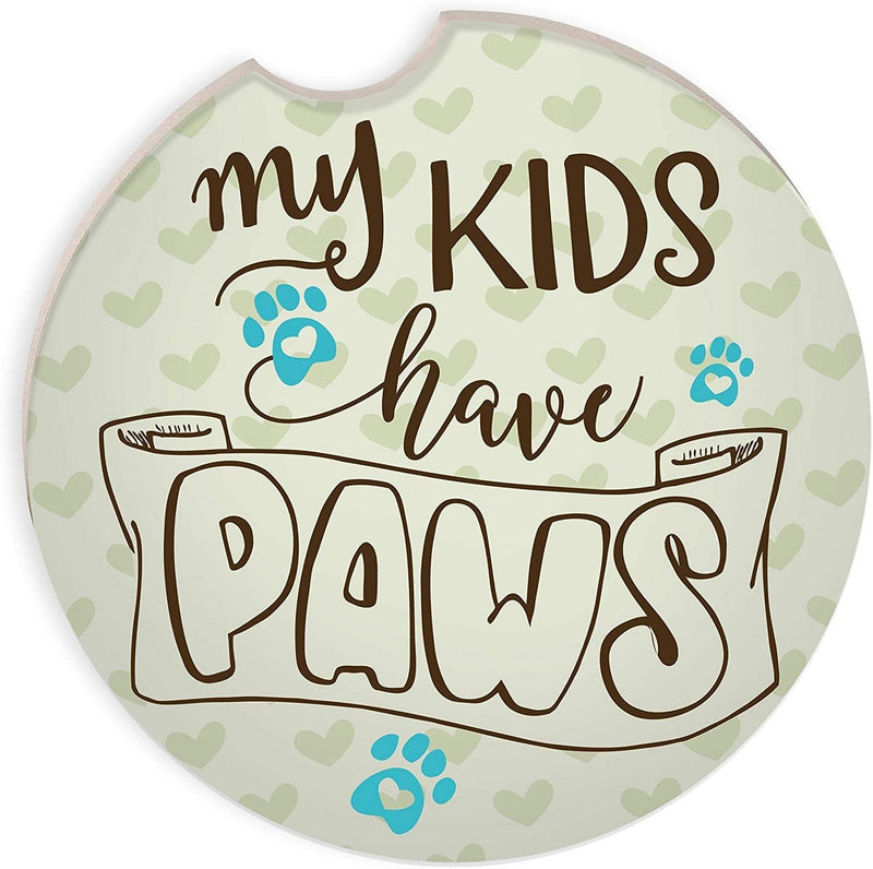 My Kids Have Paws Car Coaster - Shelburne Country Store