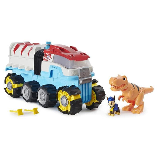 PAW Patrol - Dino Rescue Dino Patroller Motorized Team Vehicle with Exclusive Chase and T. Rex Figures - Shelburne Country Store