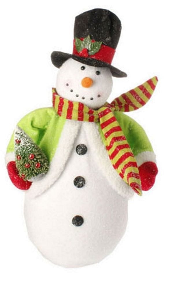 24 Inch Snowman With Tree - - Shelburne Country Store