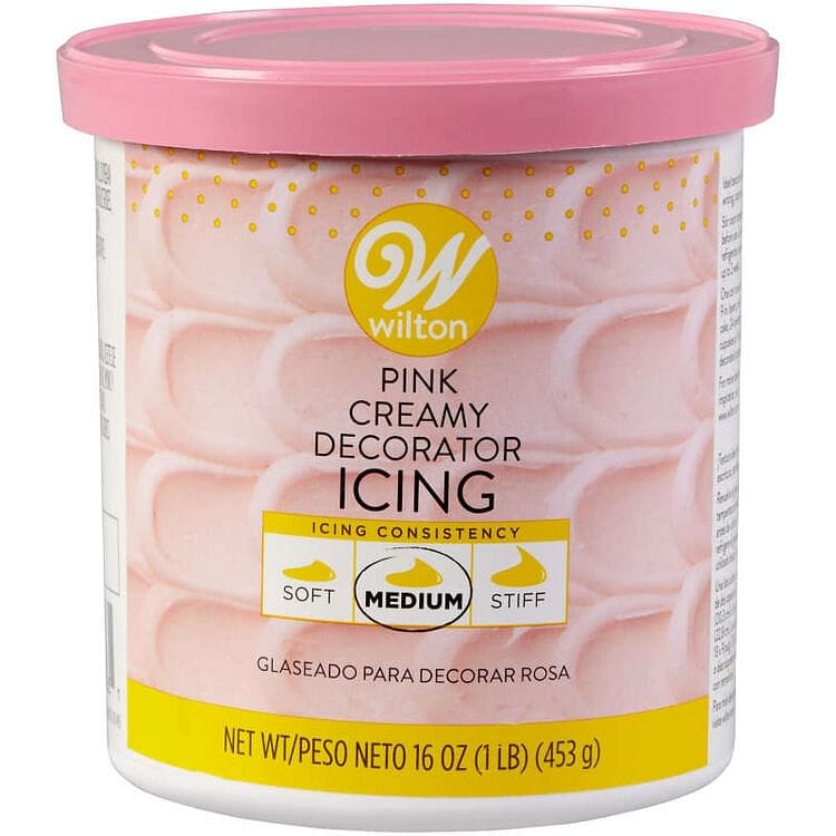 Creamy Decorator Icing - Pink - 16 oz. - Shelburne Country Store