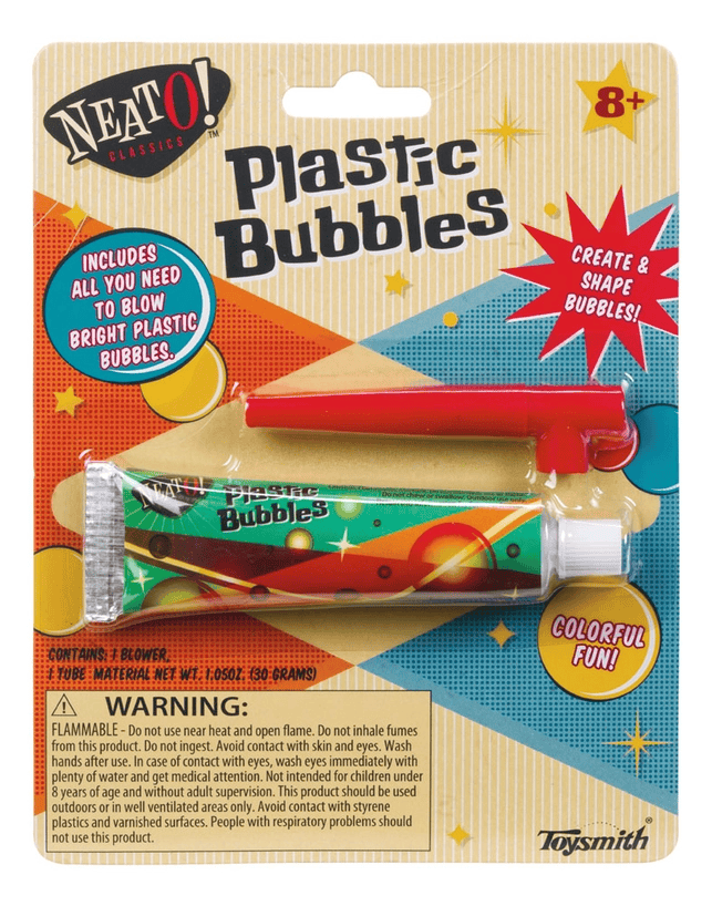 Neato! Plastic Bubbles, Blow & Shape Your Own - Shelburne Country Store
