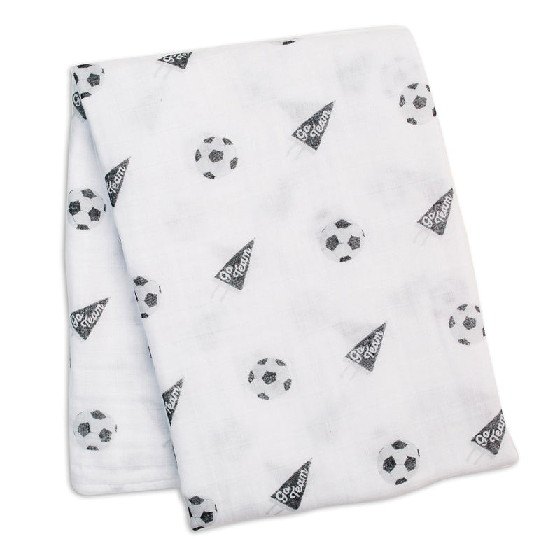 Lulujo Cotton Swaddle - Soccer - Shelburne Country Store