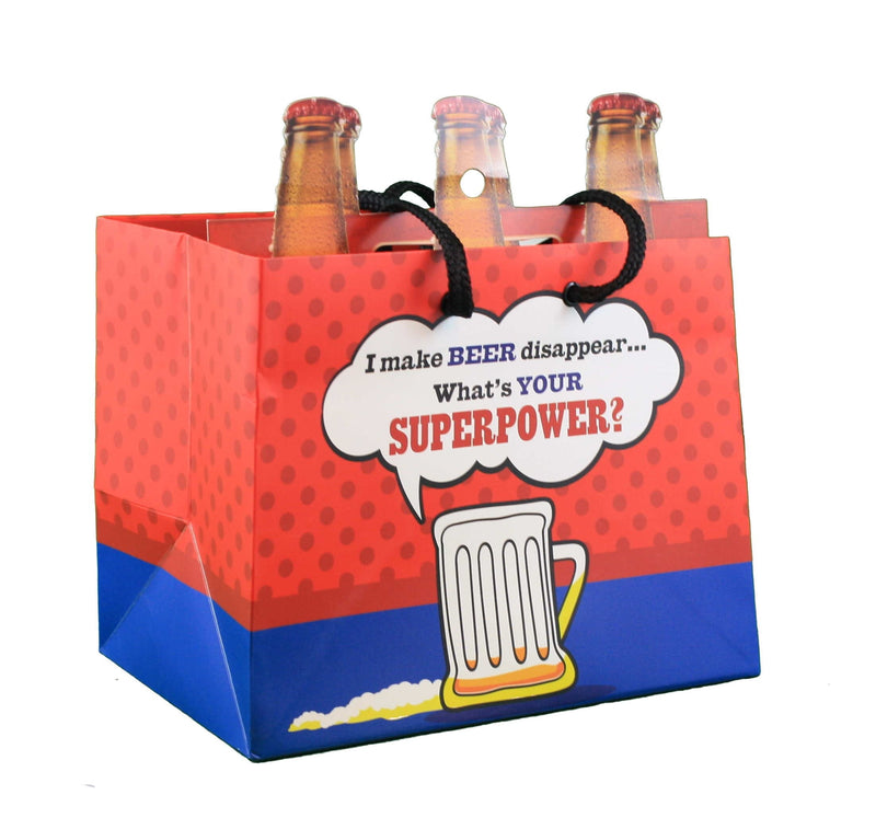 Heavyweight 6-pack Gift Bag -  I make Beer disappear... - Shelburne Country Store