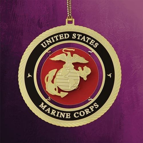Us Marine Seal Ornament - Shelburne Country Store