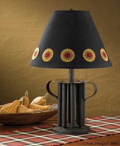 Candle Mold Lamp Black - 19.5" - Shelburne Country Store