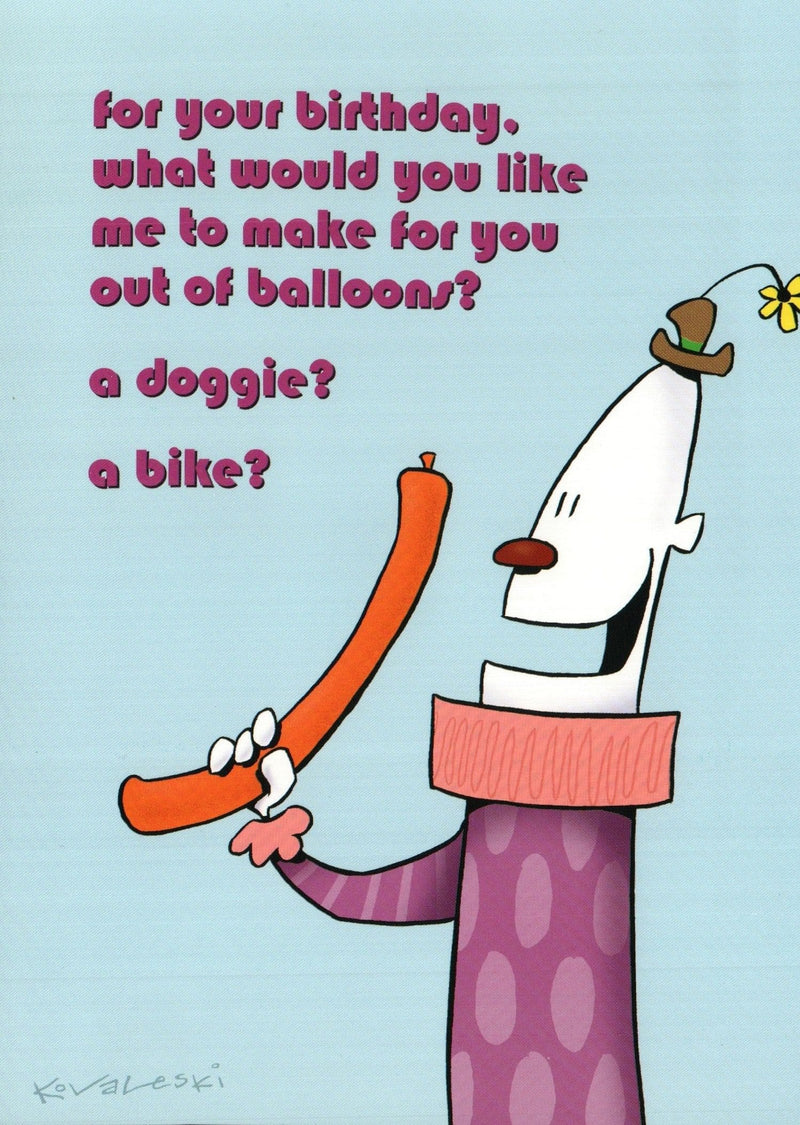 Birthday Card - Balloon Hip - Shelburne Country Store