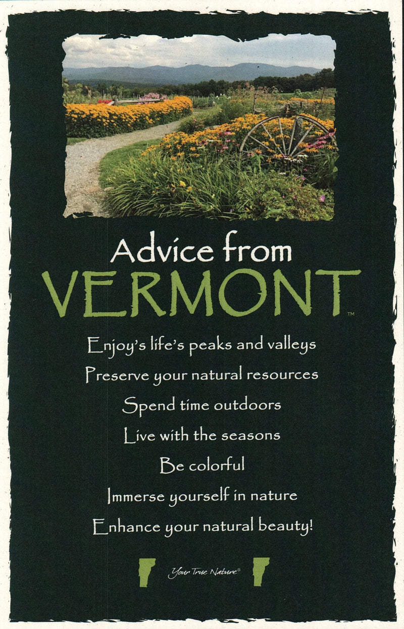 Oversize Postcard - Advice from Vermont - Shelburne Country Store