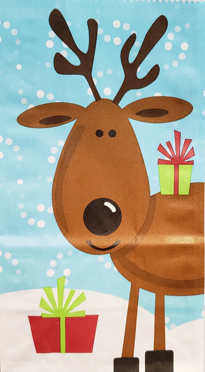 Small Paper Sacks 10 Pack - Reindeer - Shelburne Country Store