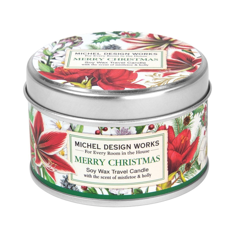 Soy Travel Candle - Mistletoe and Holly - Shelburne Country Store