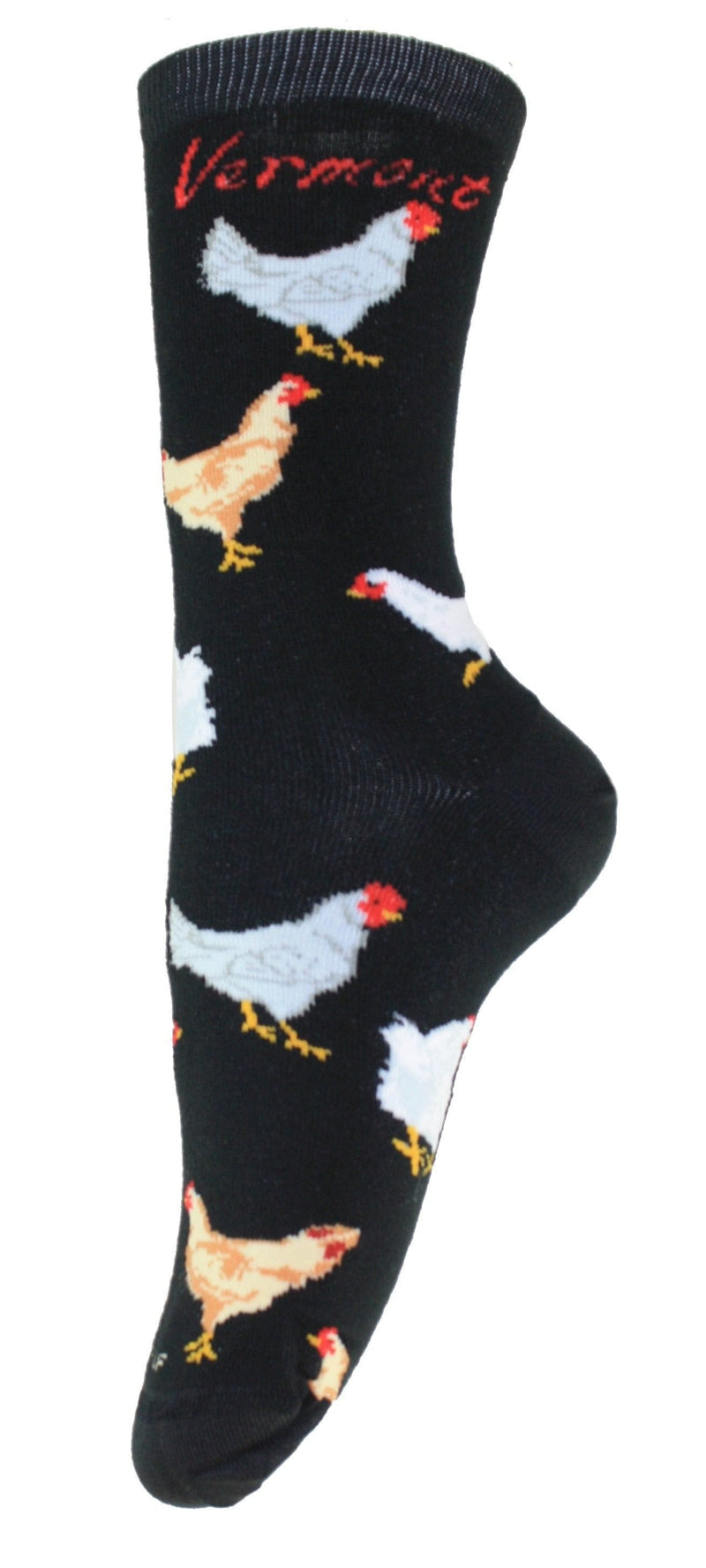 Vermont Chickens Socks Medium - Shelburne Country Store