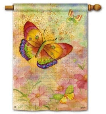 Colorful Butterflies Stand Flag - 28x40 - Shelburne Country Store