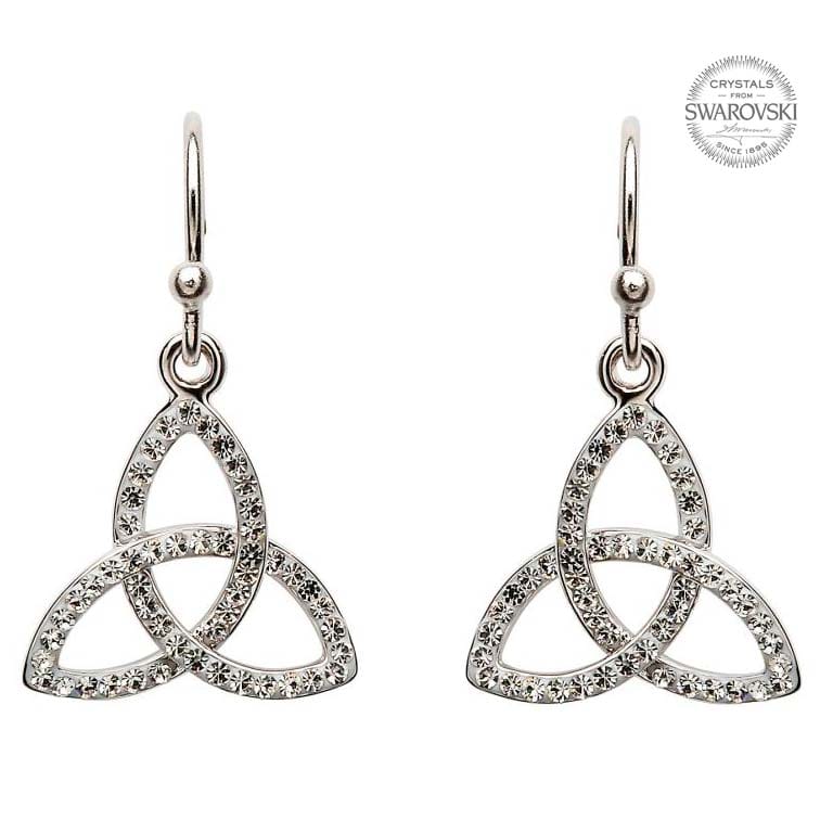 Trinity knot Earring Embellished With Swarovski Crystals - Shelburne Country Store