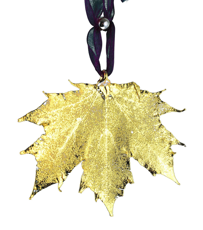 Sugar Maple Leaf Ornament Gold - Shelburne Country Store