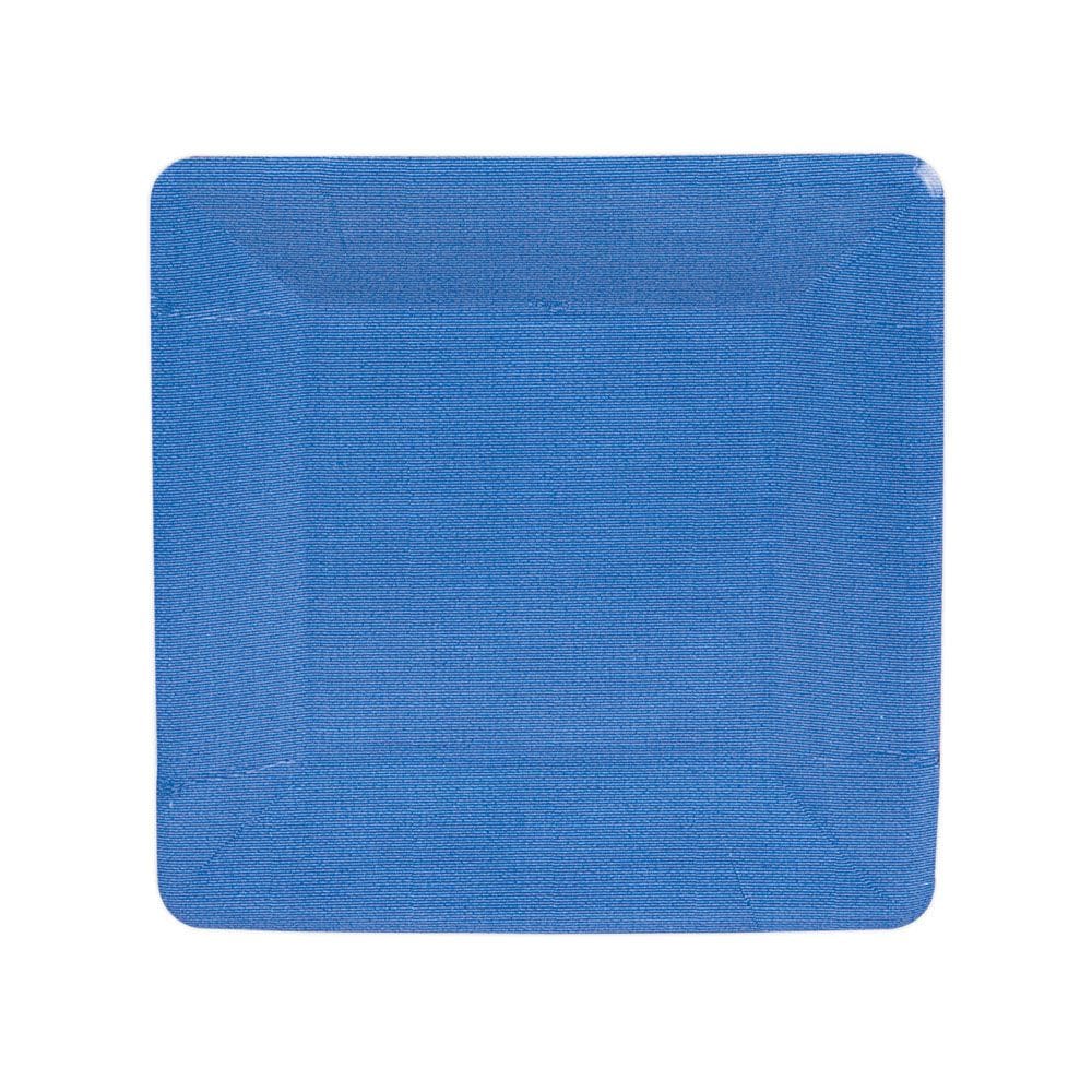 Grosgrain Border Paper Goods (Marine Blue) - Salad/Desert Plate - Shelburne Country Store