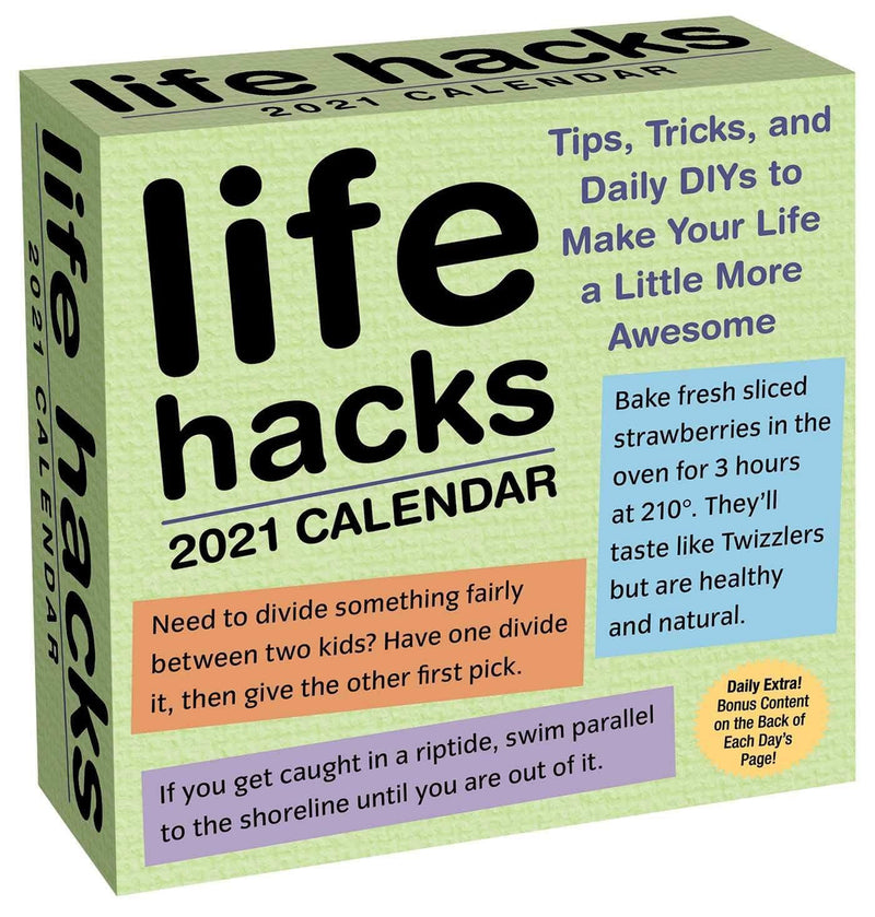 2021 Life Hacks Day to Day Calendar - Shelburne Country Store