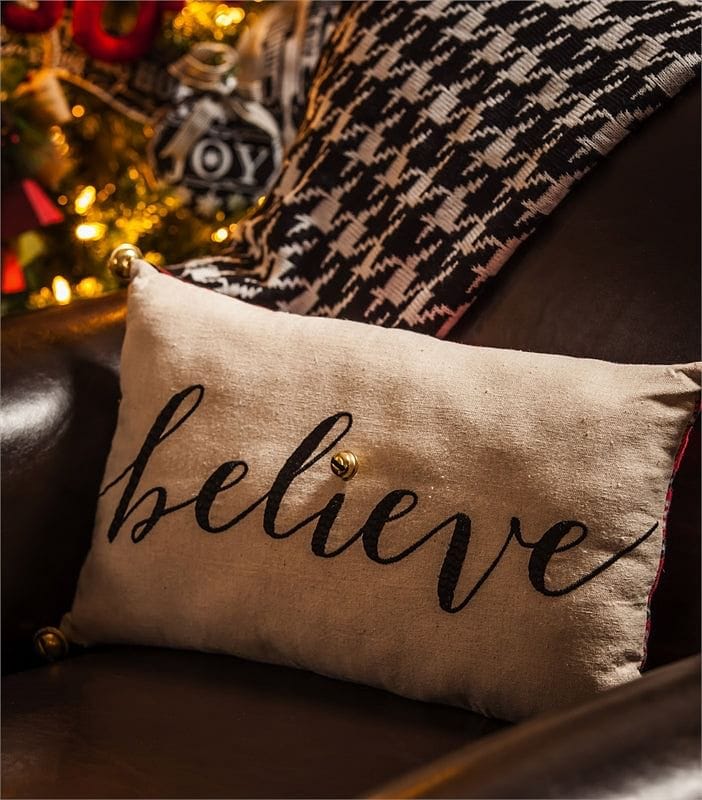 Believe Lumbar Accent Pillow - Believe - Shelburne Country Store