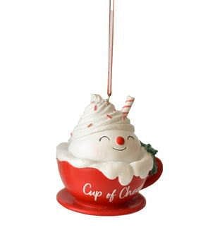 Cup of Cheer Ornament - Snowman Head - Shelburne Country Store