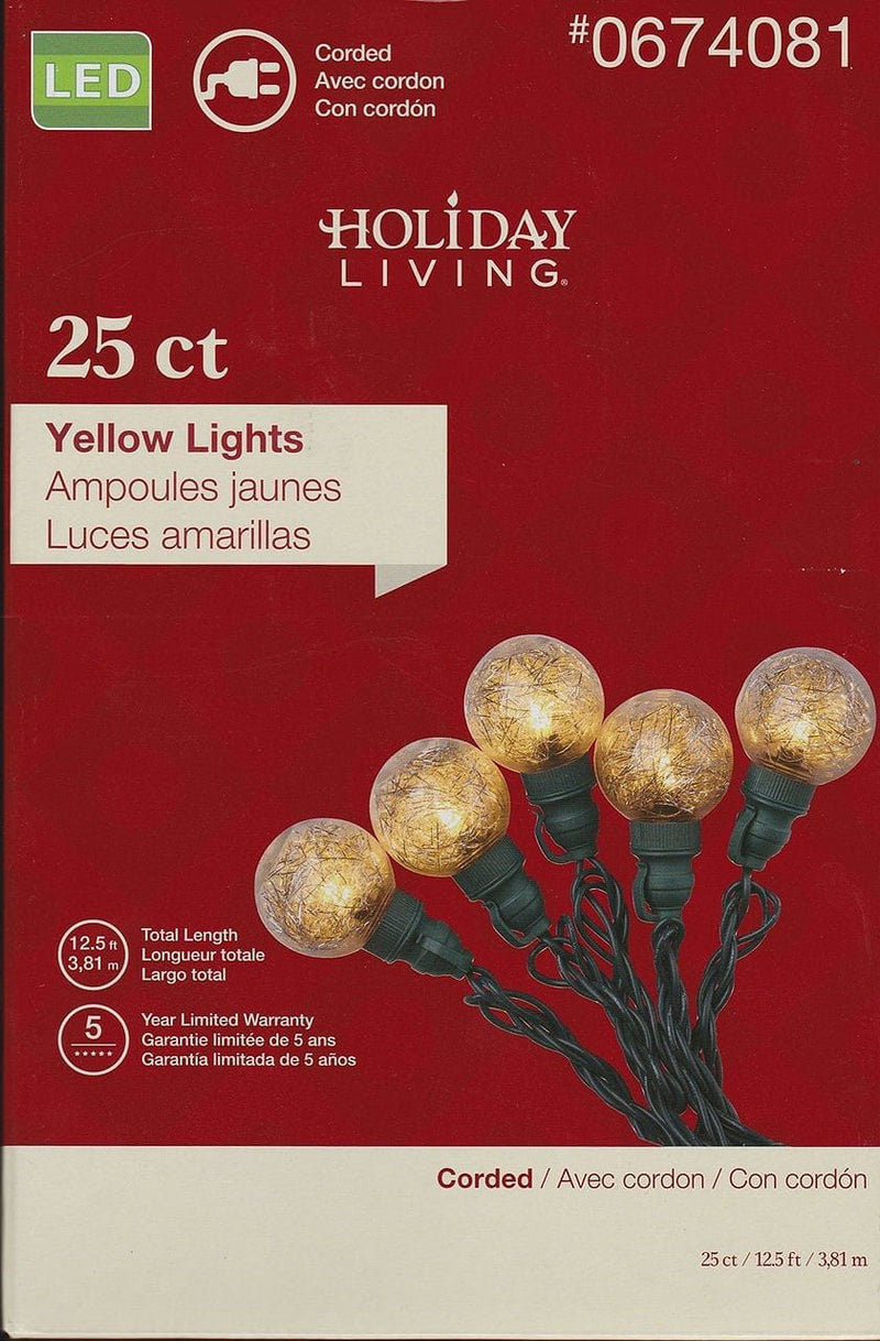 LED Silver/Yellow String - 25 Light - Shelburne Country Store