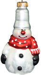 3.5 inch Glass Figurals - Snowman Pail - Shelburne Country Store
