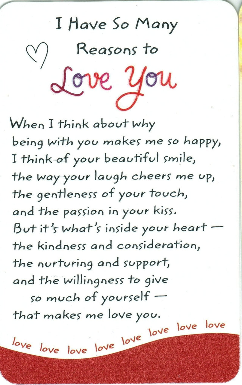 I Have So Many Reasons To Love You - Wallet Card - Shelburne Country Store