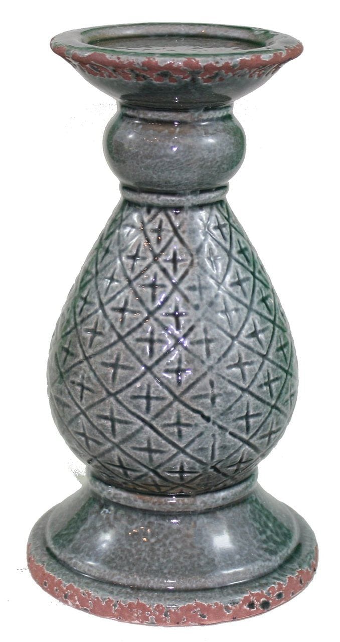 Peacock Ceramic Candle Holder - Shelburne Country Store