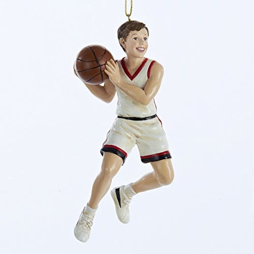 5 inch Resin Basketball Boy Ornament - Shelburne Country Store
