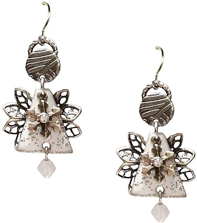 Abstract Angel With Snowflake Earrings - Shelburne Country Store