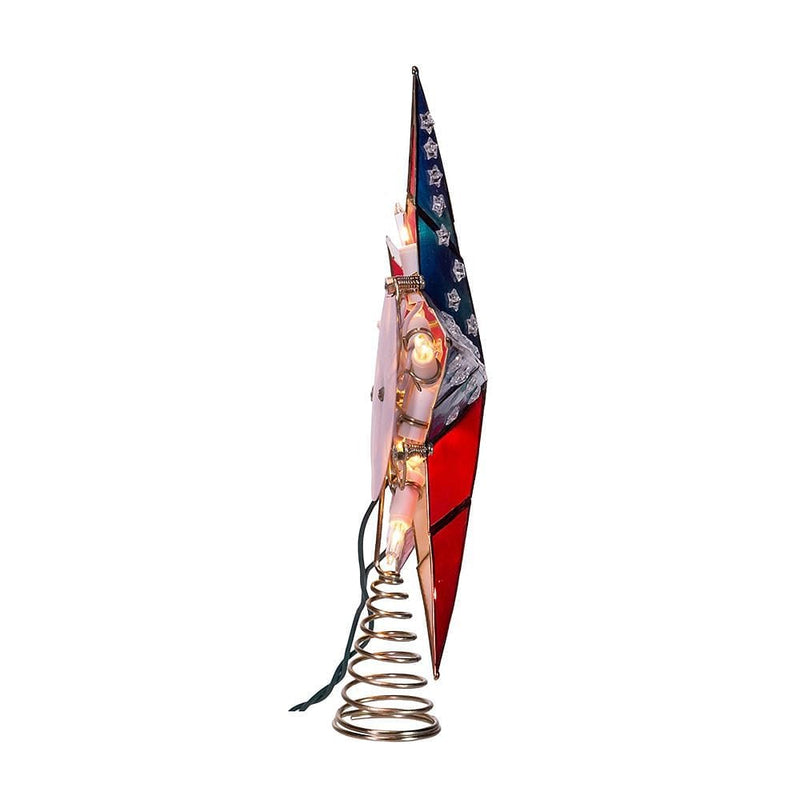 Capiz American Flag Inspired Star Treetop - Shelburne Country Store