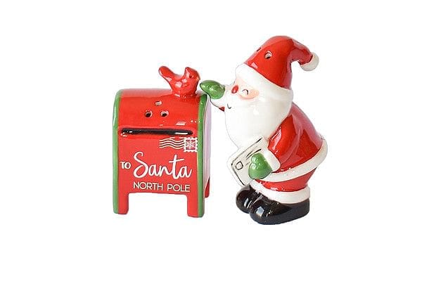 Santa & Mailbox Salt & Pepper Shaker Set - Shelburne Country Store