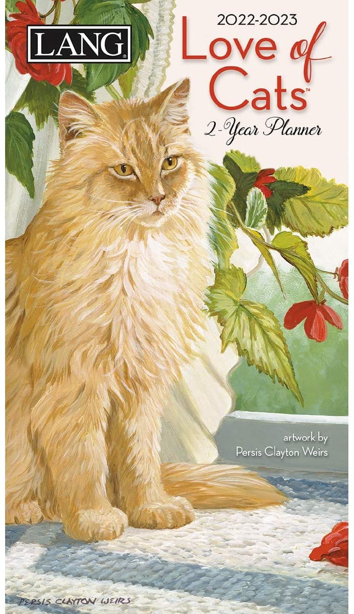 2022  Love Of Cats  2 Year Planner - Shelburne Country Store