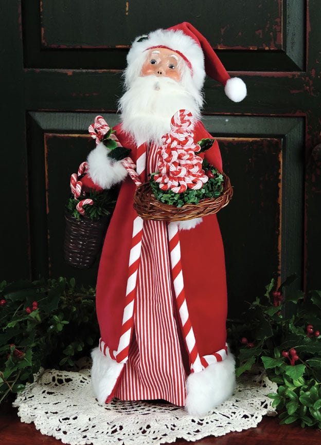 Candy Cane Santa - Shelburne Country Store