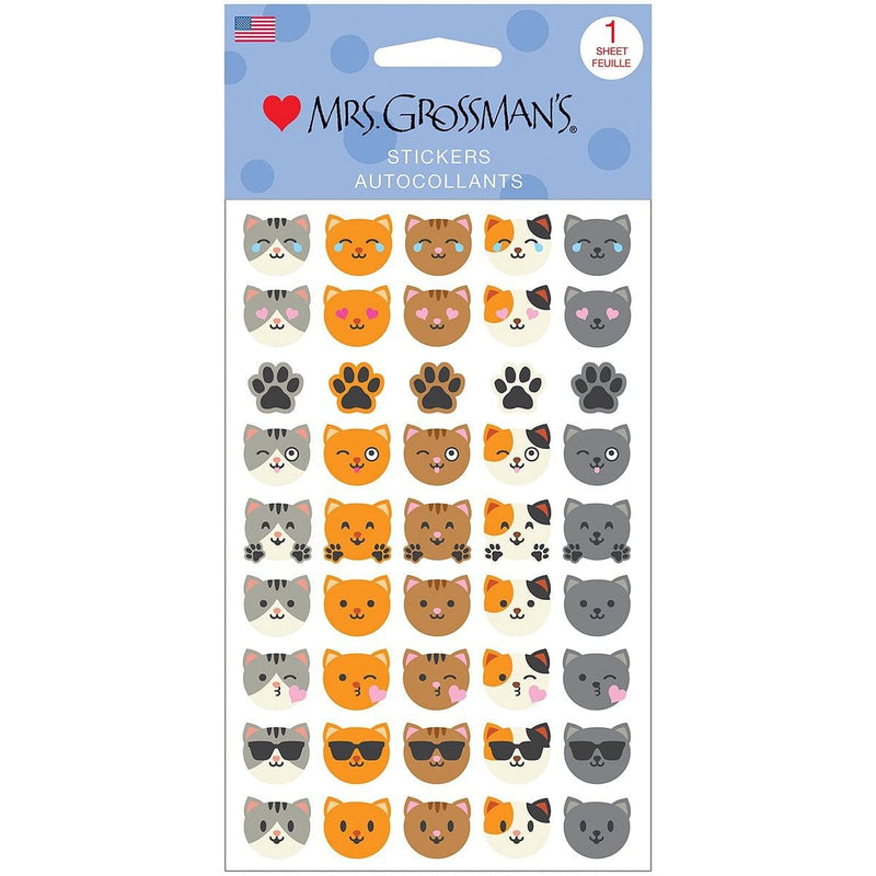 Mrs Grossman's Stickers - Cat Emotions - Shelburne Country Store