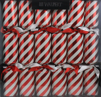 12 inch Candy Stripe Crackers - 6 Count - Shelburne Country Store
