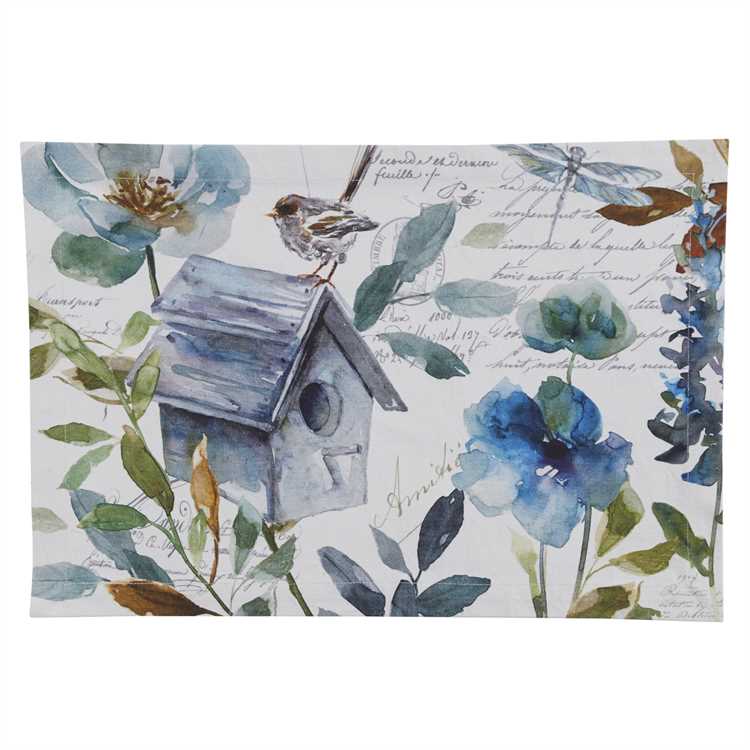 Garden Sketchbook Placemat - Shelburne Country Store