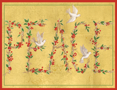 Peace Doves - Cmas C Size Box of 16 - Shelburne Country Store