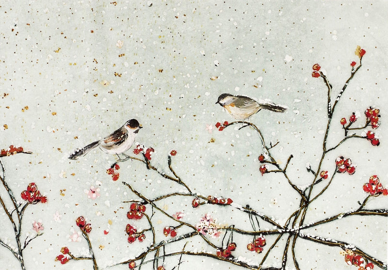 Snowy Birds Boxed Holiday Cards - Shelburne Country Store
