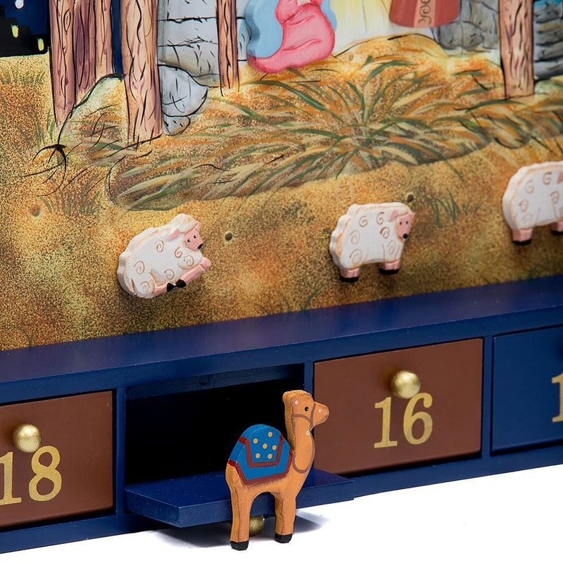 Magnetic Nativity Advent Calendar with Gifts - Shelburne Country Store