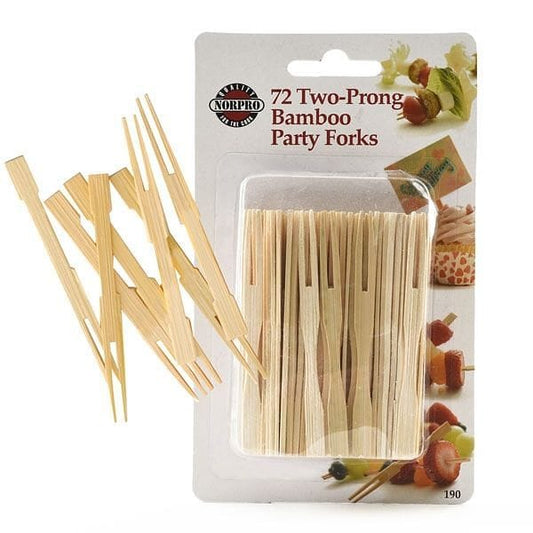 Two Prong Bamboo Party Forks - Shelburne Country Store