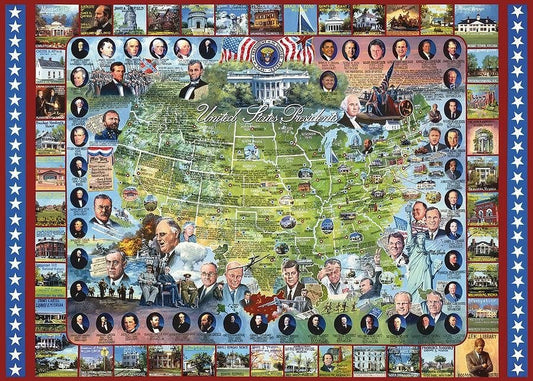United States Presidents - 1000 Piece Jigsaw Puzzle - Shelburne Country Store