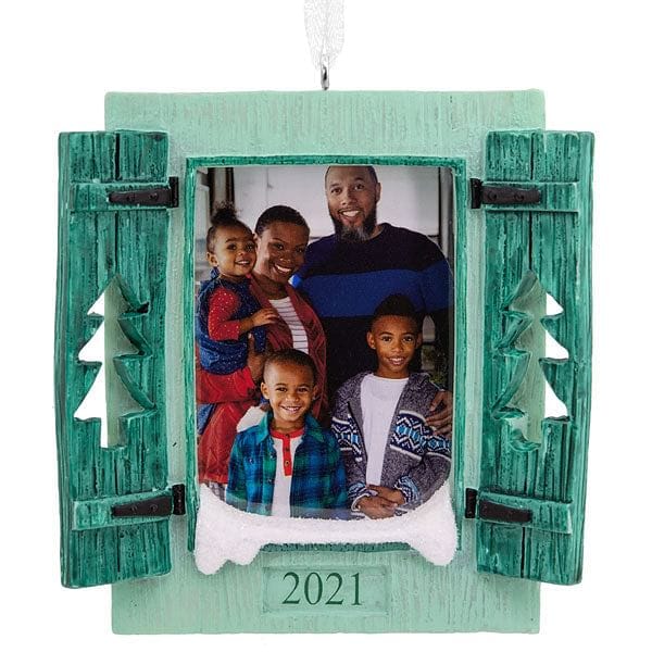Shutters Photo Holder Dated Ornament - Shelburne Country Store