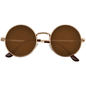 Round Sunglasses Vintage Mirror Lens Round Hippie Sunglasses - Shelburne Country Store