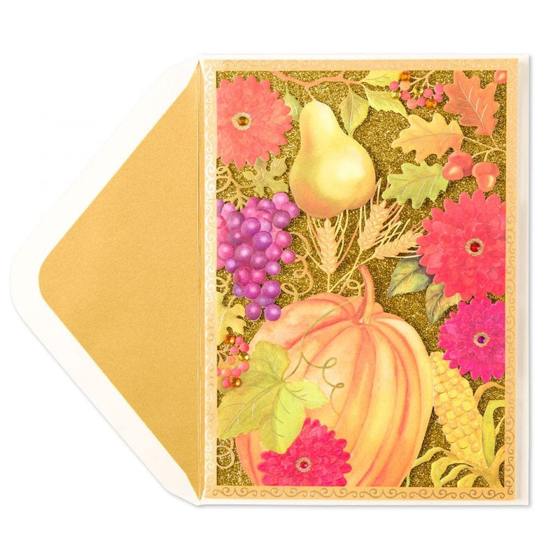 Laser-Cut Thanksgiving Bounty Card - Shelburne Country Store
