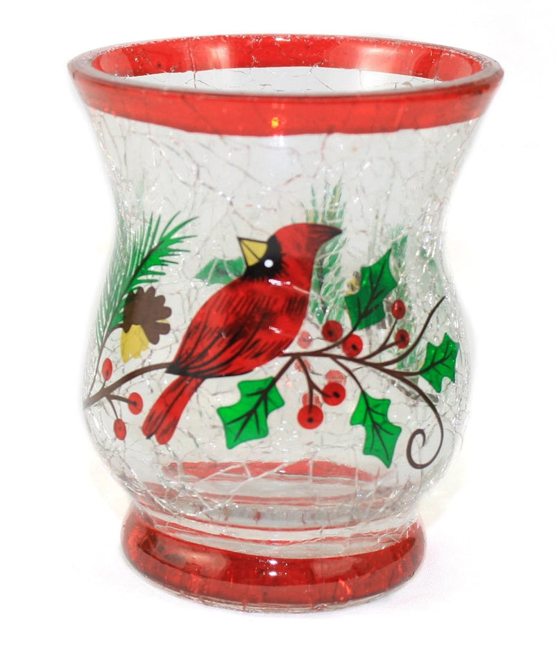 Glass Cardinal Candleholder - - Shelburne Country Store
