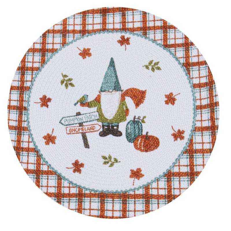 Gnomeland Harvest  Braided Placemat - Shelburne Country Store