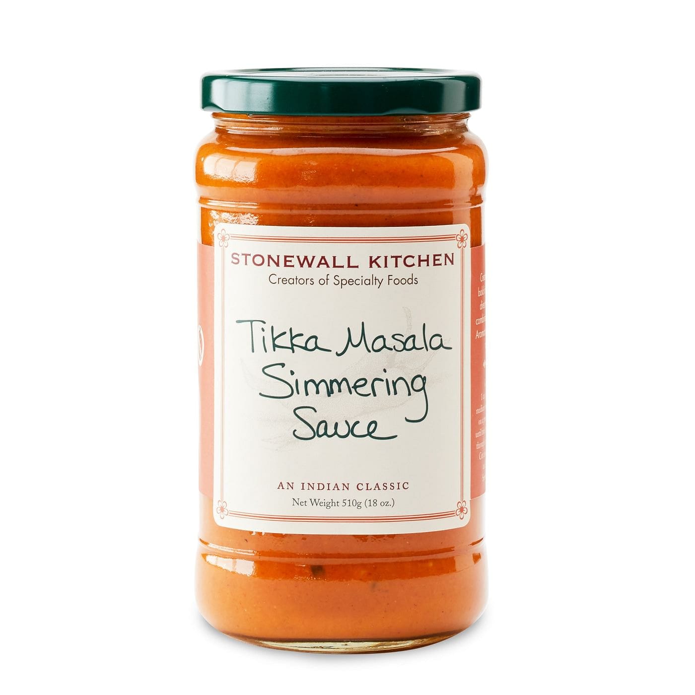 Stonewall Kitchen Tikka Masala Simmering Sauce - 18 oz jar - Shelburne Country Store